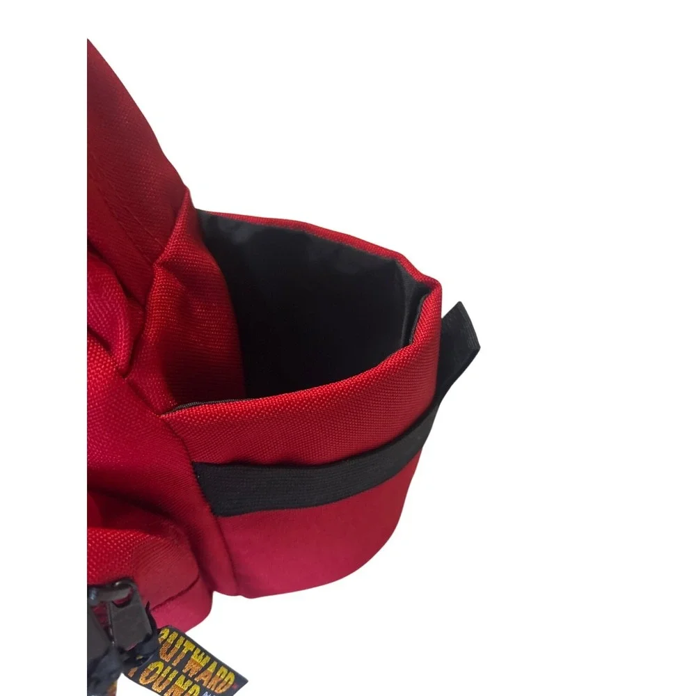 Outward Hound Red Dog Backpack With Adjustable Straps & Side Pouches For Storage